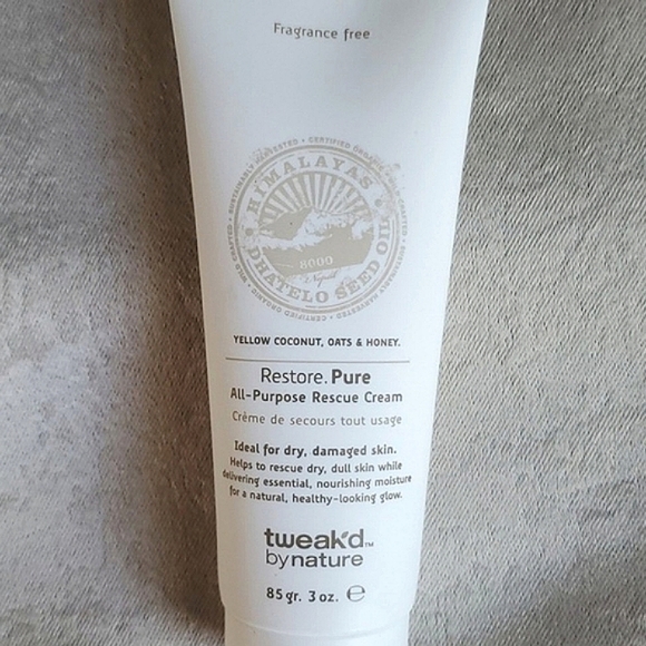 🆕️ TWEAK'D BY NATURE Restore Pure All-Purpose Rescue Cream FRAGRANCE FREE - Picture 5 of 9